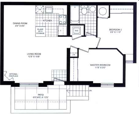 2BR/1BA - The Central