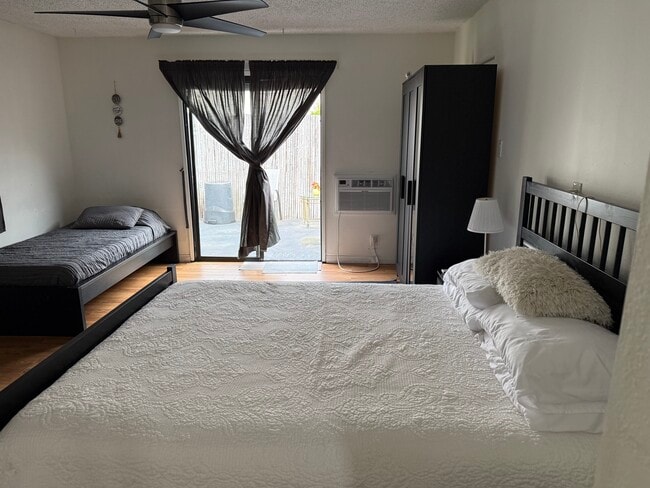 View of the studio, looking at the patio - 11917 Orizaba Ave