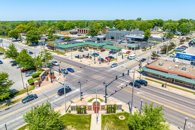 The intersection of 70th St and Douglas Ave is a commercial hub of Urbandale.