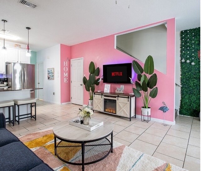 Open living room and dining room - 1110 Century Oaks Dr