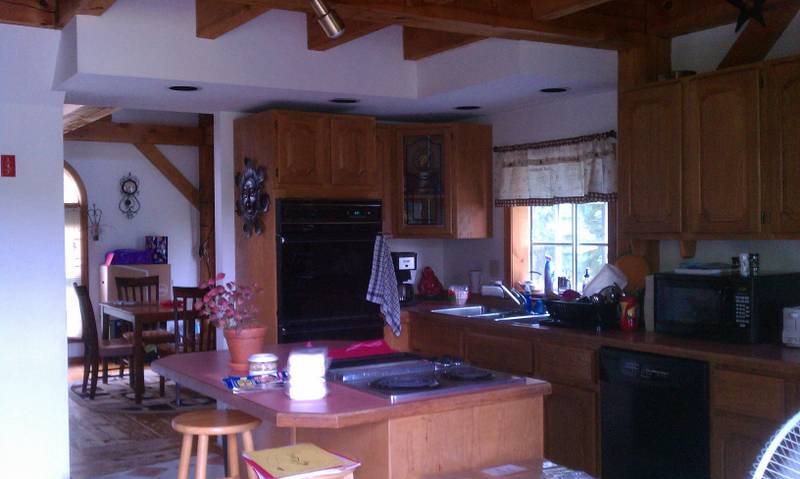 Fully applianced kitchen with greenhouse window over sink , lots of storage &amp; huge food cabinet pantry. - 41 Priest Rd