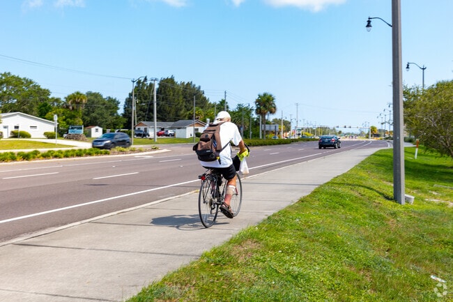 Rockledge is a very walkable or bikeable city with its many sidewalks.