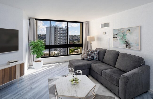 Sala de estar con ventana grande - 300 Wai Nani Way
