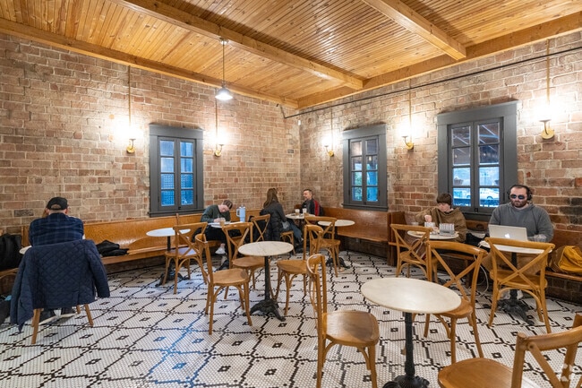 The Annex Coffee and Foods offers a large, relaxing area for working and studying.