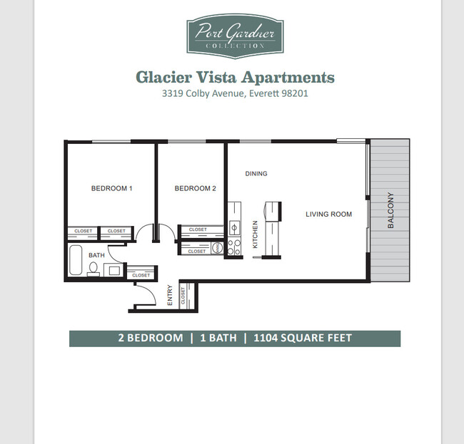 Glacier Vista Two Bedroom One Bath - Glacier Vista