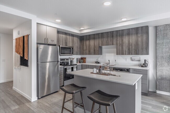 1 habitación, 1 baño - 774 pies cuadrados - Cocina - Riverfront Everett