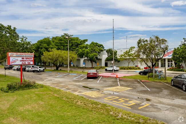 Plantation Middle School in Plantation, FL is centrally located in the heart of the city.