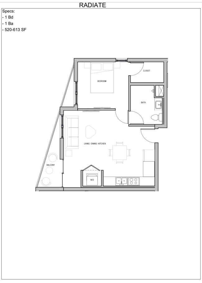 Radiate Floorplan - Live La Brea