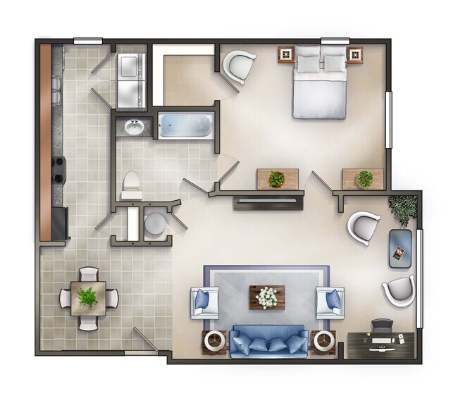 Plano de planta - Palisades at Waters Edge