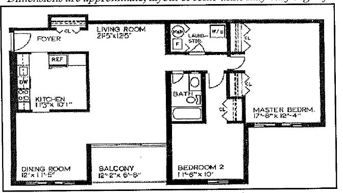 Plano de planta - Georgetown Village Condominium