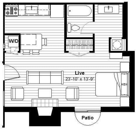 M-S03-PT Patio & Fireplace 1st Floor-Labeled - Union Hill on Main
