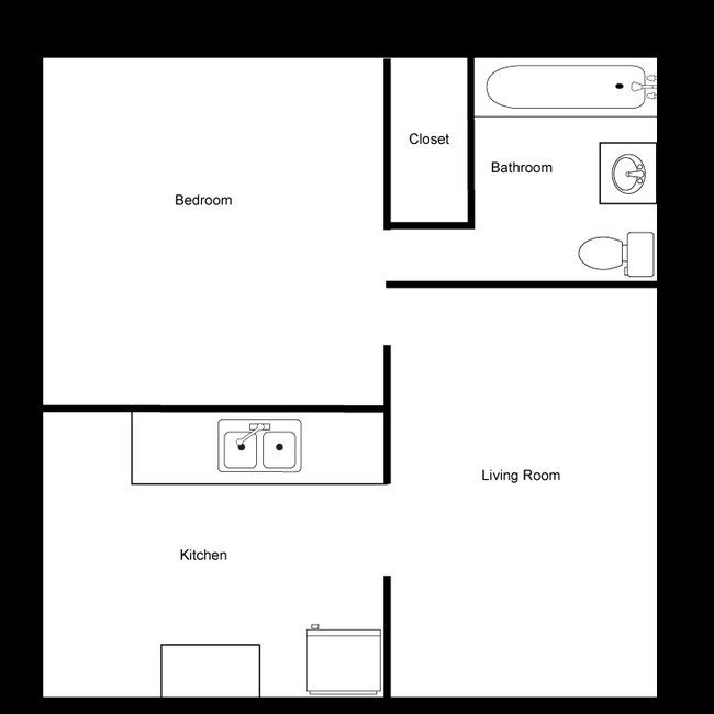 1BR/1BA - Park Vista Apartments Homes