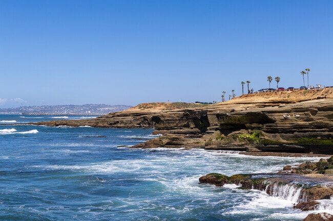 Enjoy a stroll along the water at Sunset Cliffs located near Point Loma Heights.