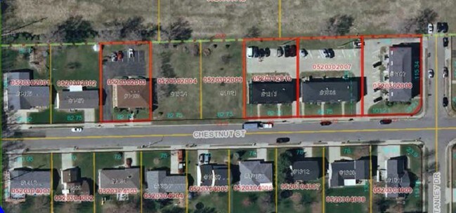 Aerial Photo - West Chestnut Apartments