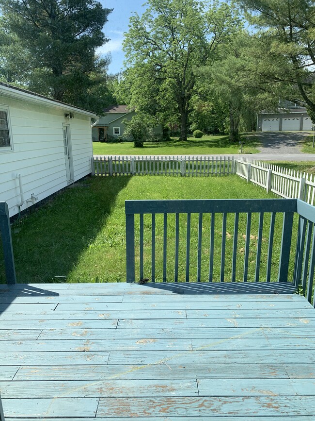 Fenced in Back Yard Area and Deck - 246 Sapsucker Woods Rd