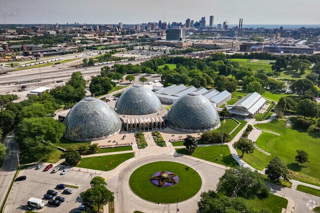 The Mitchell Park Domes are a short walk away.