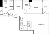 1 Bed 412 NW