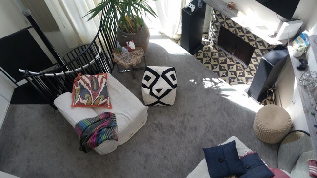 Living room from loft - 14 Reef St