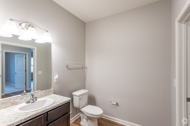 2BR, 2BA - 926SF - Primary Bathroom - Limestone Trail Apartments