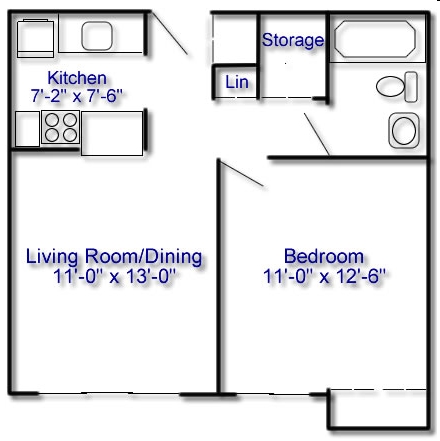 1BR/1BA - Ellis Hollow