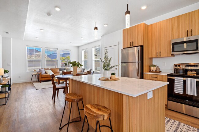 Cocina/sala de estar de concepto abierto - Current by Lotus