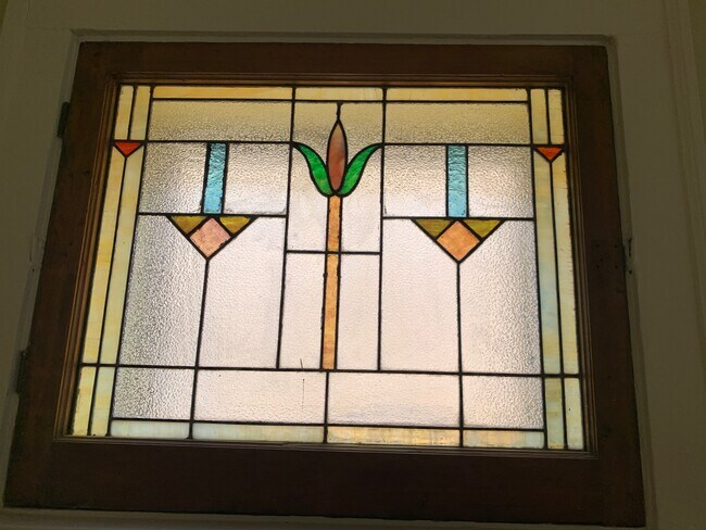 Historic stained glass windows - 4938 N Washtenaw Ave