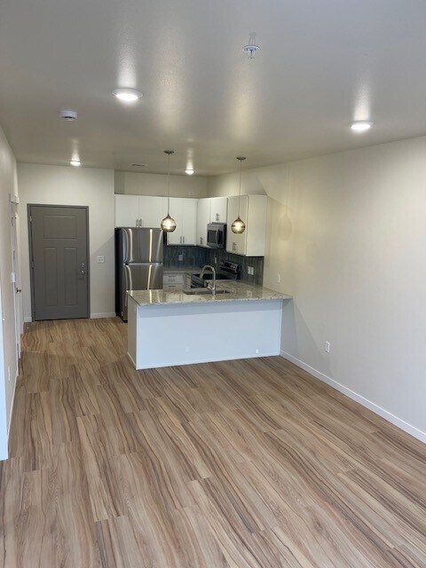 Cocina de un dormitorio - River Ridge Luxury Apartments