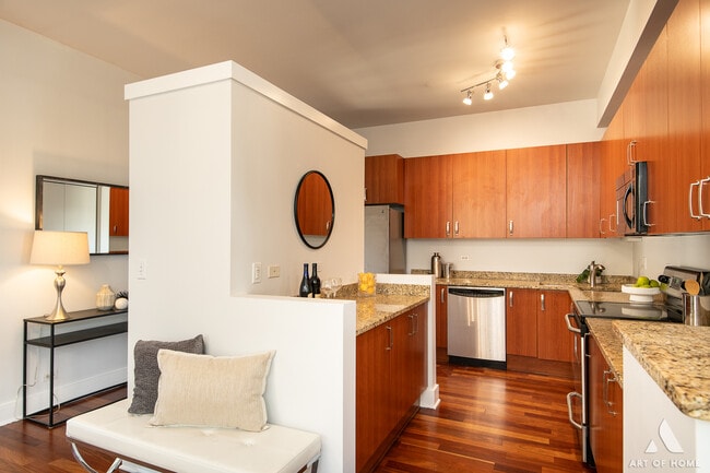 Kitchen with Island - 4751 N Artesian Ave #409