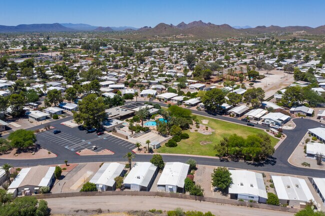 Aerial Photo - Desert Pueblo