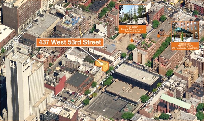 Aerial Photo - 437 W 53rd St