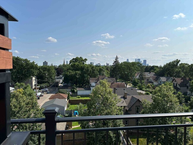 Daytime view form the balcony - Faces south with natural light year round - 1701 Madison St NE
