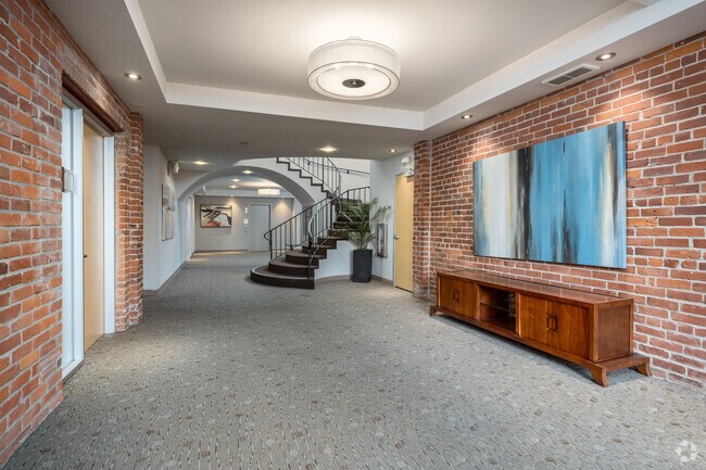 Lobby Entrance with Exposed Brick - 530 9th St