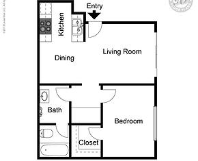 1 bedroom Apartment Home - The Colony