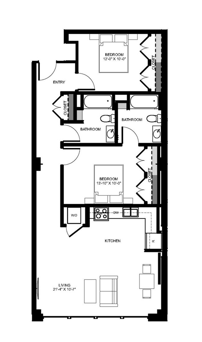 B1- 2BR - Model Tobacco Lofts