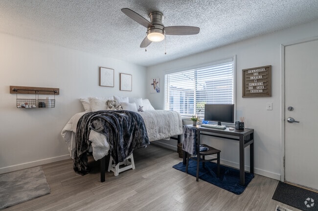 4BR, 1.5BA - 232SF - Bedroom - Capri Apartments at Eugene