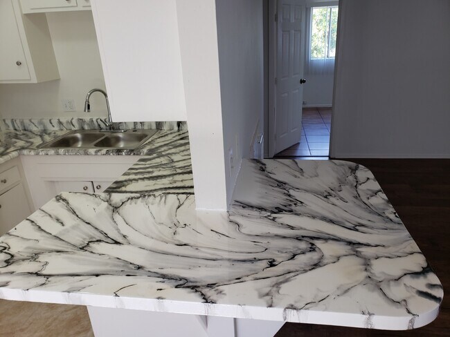 Kitchen counters include a bar area for extra seating - 2444 Pasadena Ave