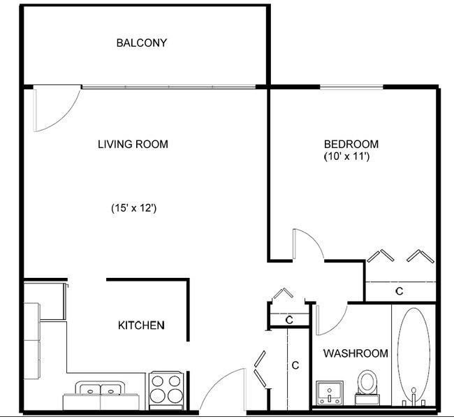 Plano de planta - Westpark Towers