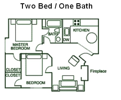 2HAB/1BA - SunBay Apartments