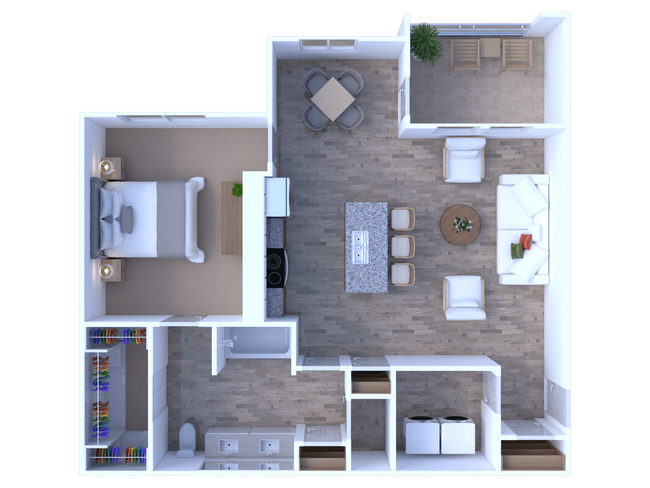 Mulberry_1Bed_1Bath_873 Sq Ft - SoCo at Tower Point