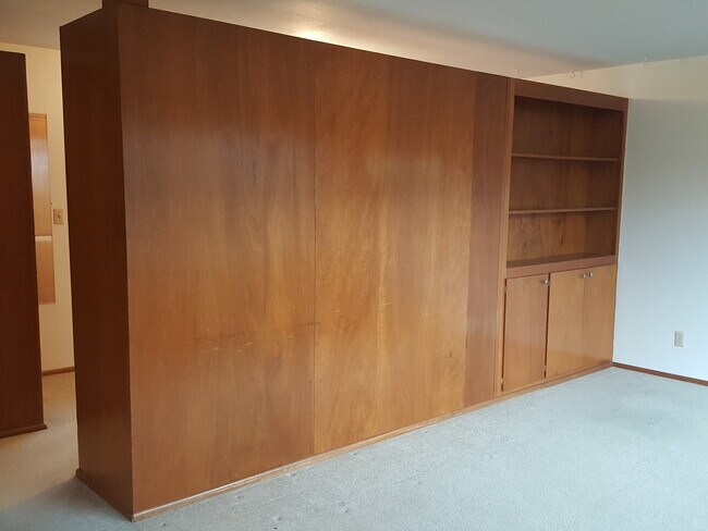 Built-in shelves and cabinets - 3035 64th Ave SW