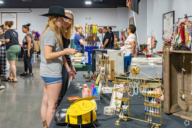 Local crafts are featured at a pop-up market in Porterville.