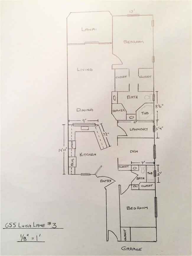 Layout - 655 Luisa Ln