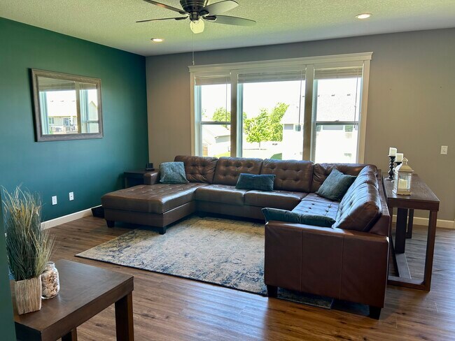living room w/fireplace - 2424 14th St NE