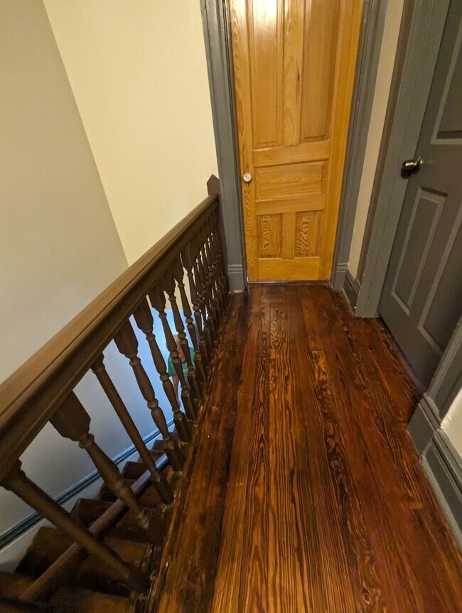 Upstairs stair rail - 3521 Nebraska Ave