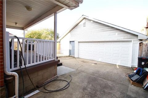 Garage and back porch - 1432 McFarland Rd