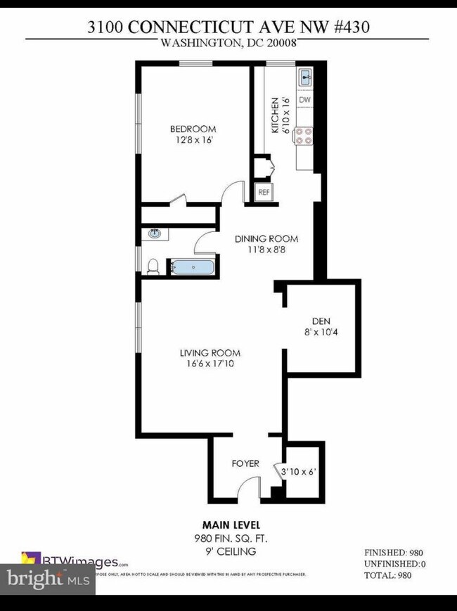 Plano de planta - 3100 Connecticut Ave NW