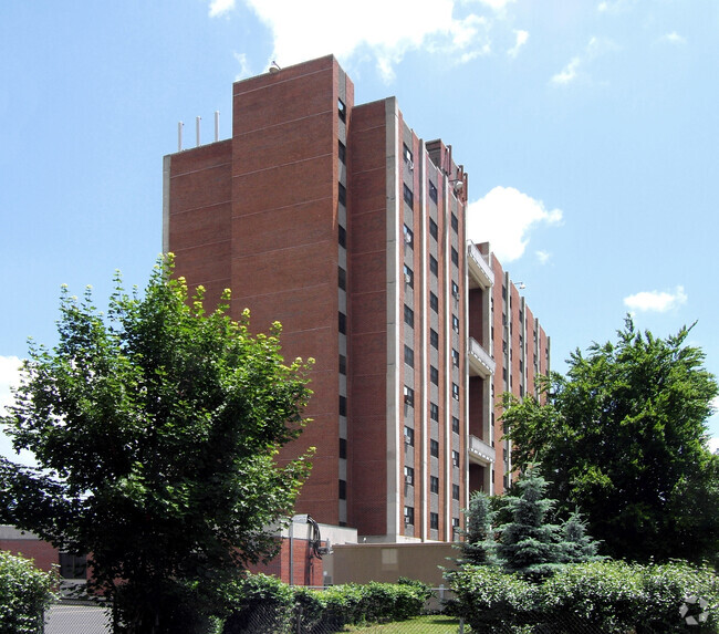 View from the northwest - Bragg Towers
