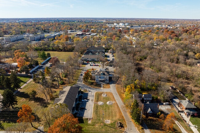 Aerial Photo - Mansion Row - Where Historic Charm Meets Modern Convenience!