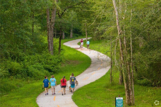 Fort Yargo State Park boasts winding paved trails for Winder visitors to immerse in nature.