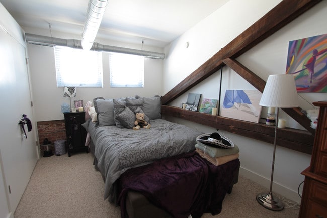 1BR Loft floor plan - Miller's Court Apartments